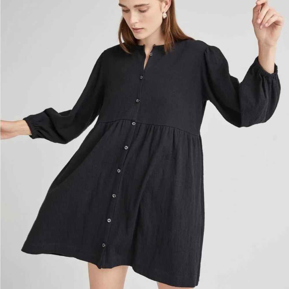 Richer Poorer cloud weave dress in black!